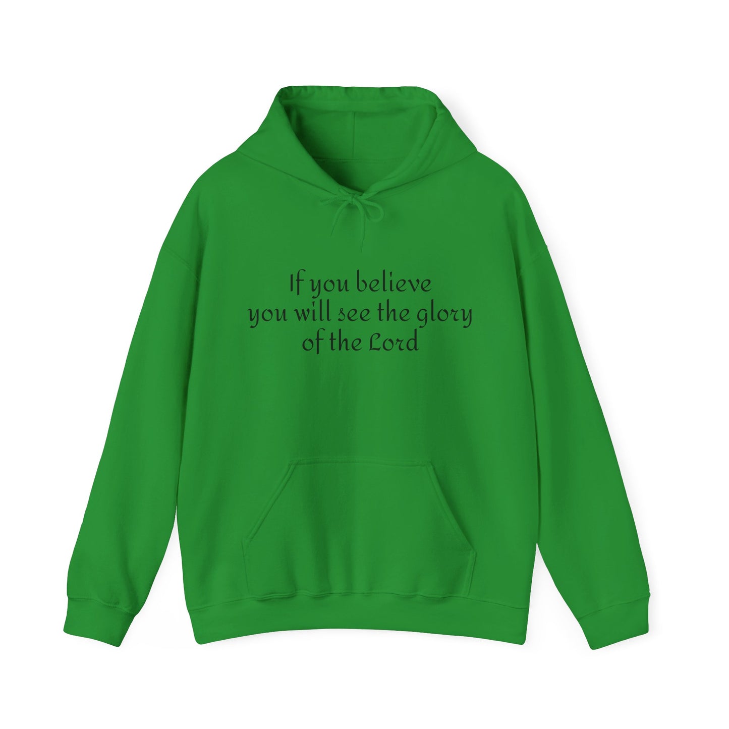 If you believe, you will see the glory of the Lord/  Heavy Blend™ Hooded Sweatshirt